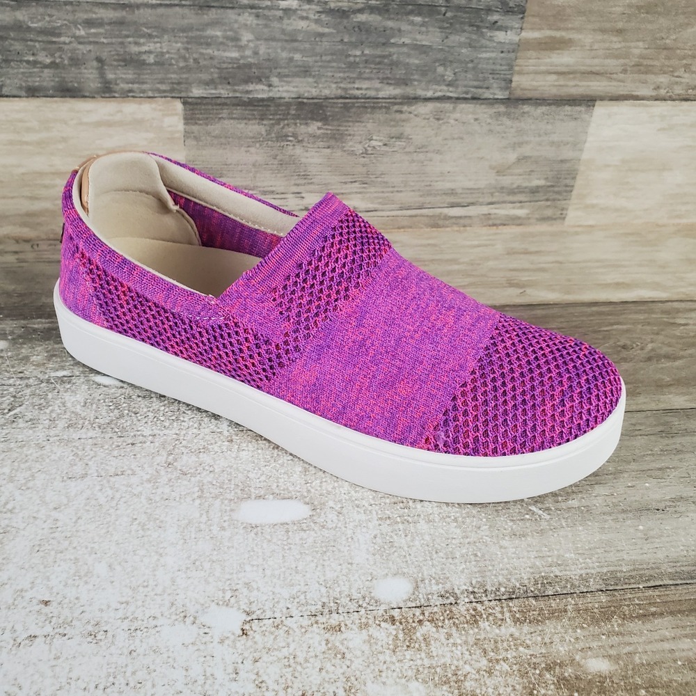 Spenco Bahama Womens Shoes Sz 7.5 W Blush Costal Knit Cushioned Slip-On Sneaker
